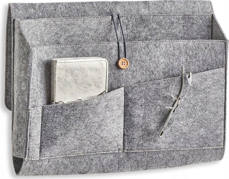 Zeller Filcowy organizer z kieszeniami na kanapę, 40 x 30 cm