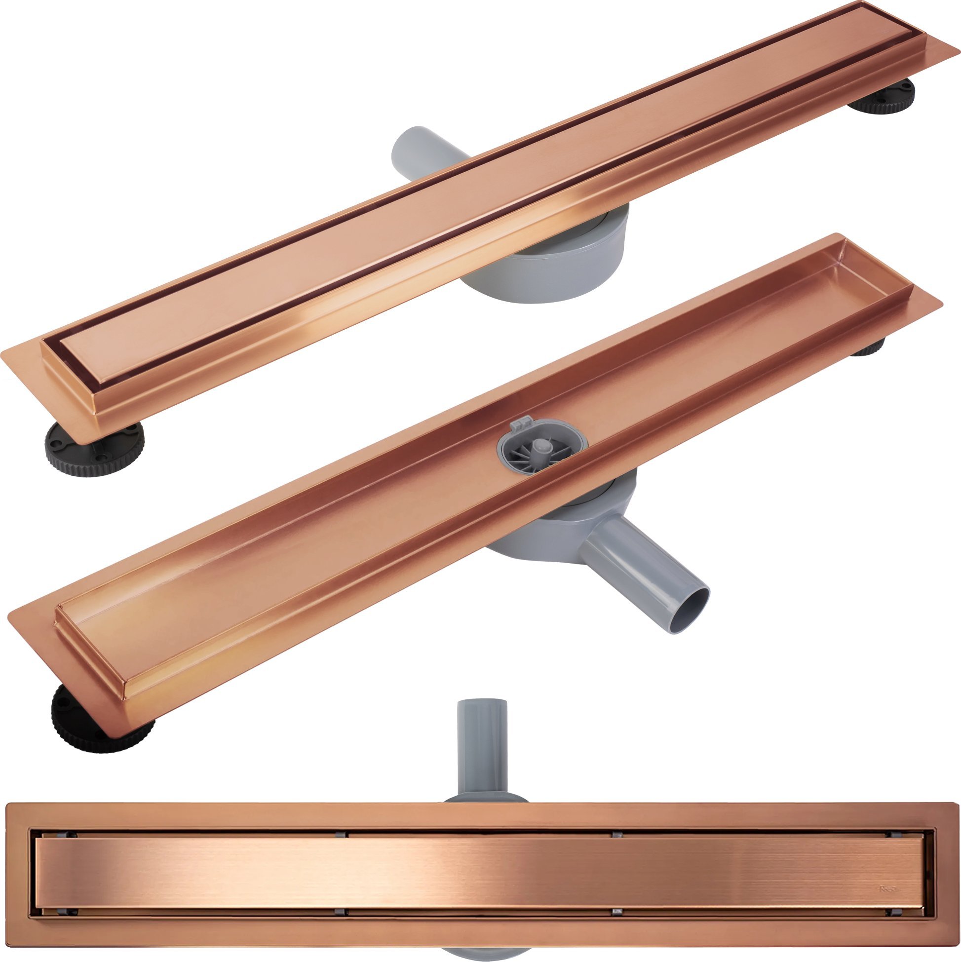 Odpływ Liniowy REA Neox pro Miedź Szczotkowana 100