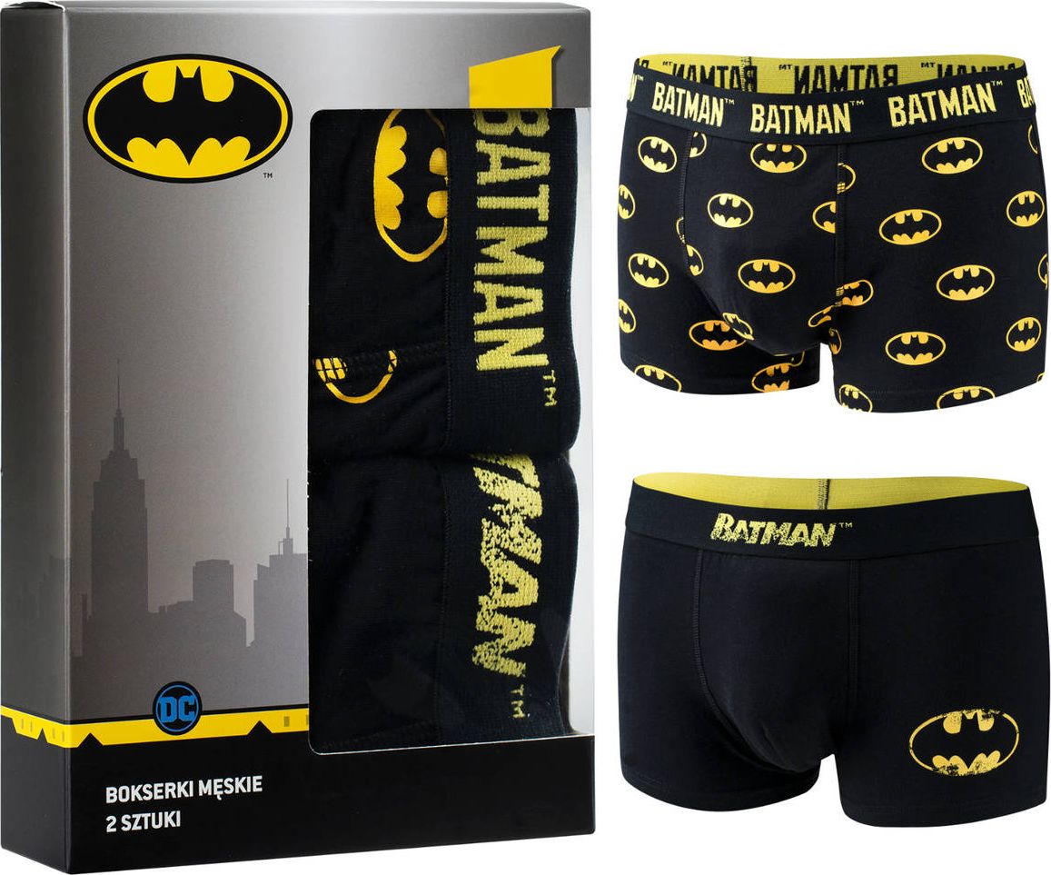 Soxo Zestaw 2x Bokserki męskie Batman idealny pomysł na prezent świąteczny L