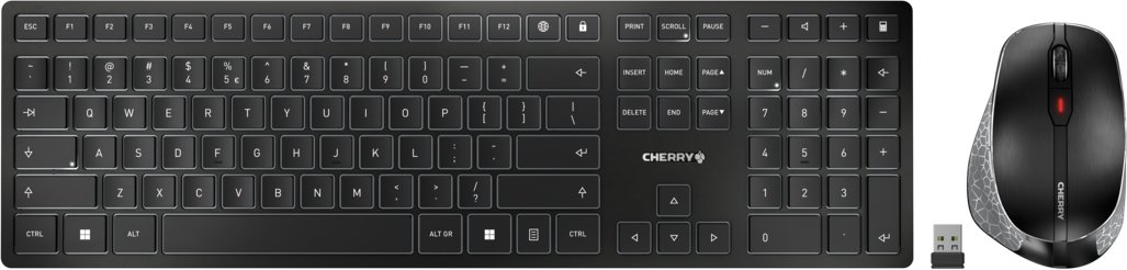 Cherry DW 9500 SLIM - Tastatur-und-Maus-Set - kabellos