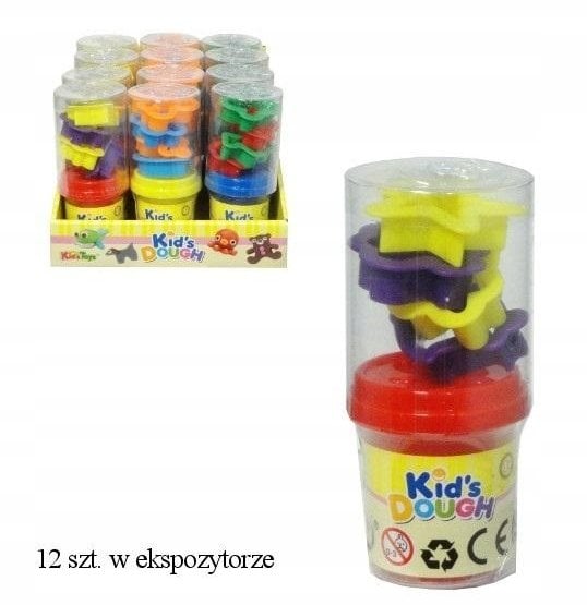 Masa plastyczna z foremkami, 12 szt