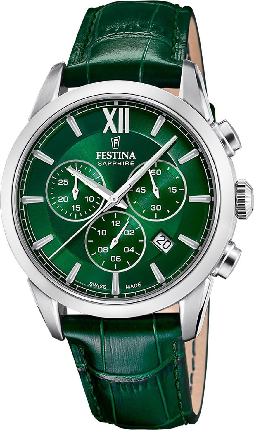 Zegarek Festina Zegarek męski Festina F20041-3 zielony