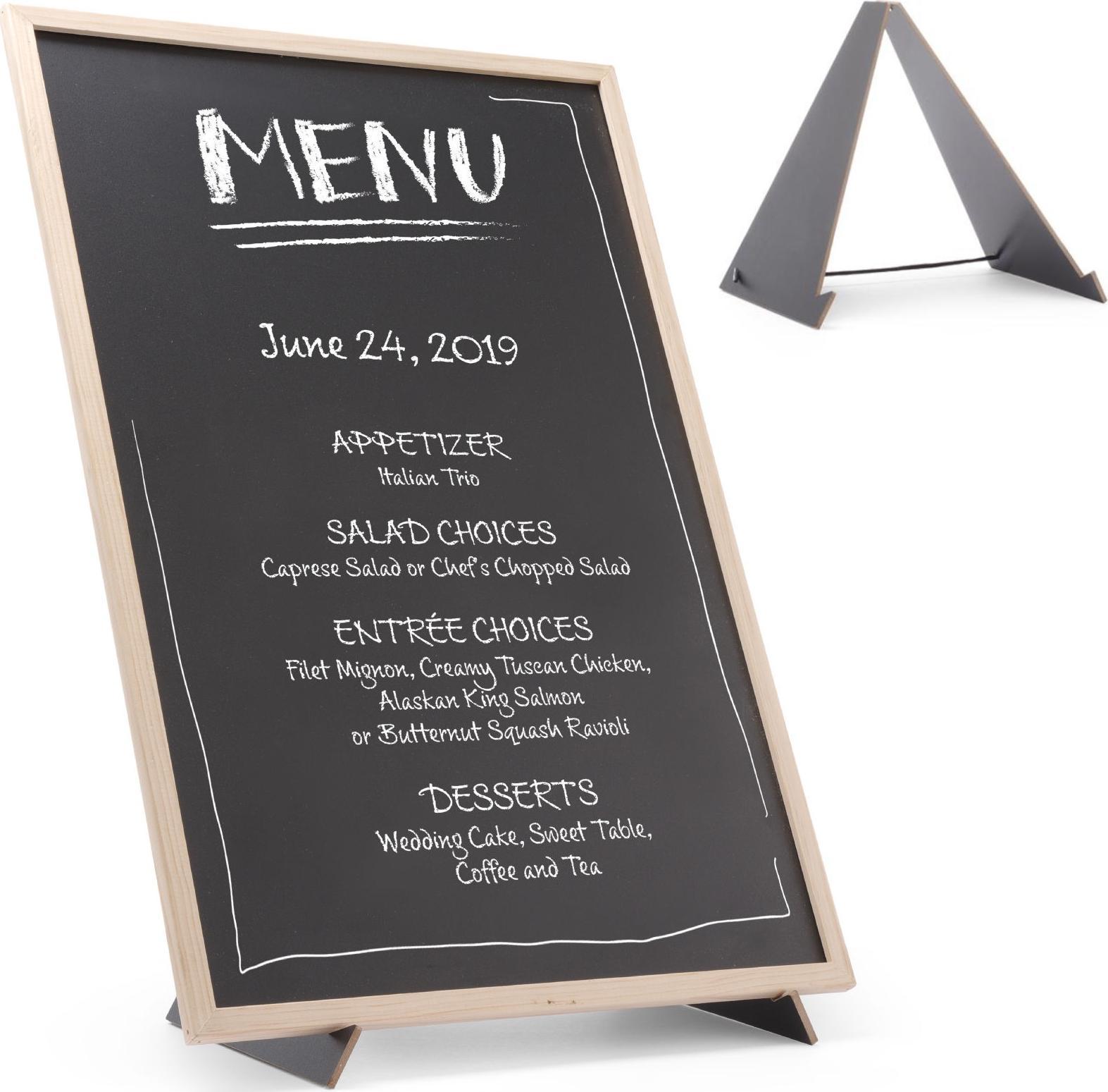 Hendi Tablica informacyjna reklamowa MENU z podstawą podpórką 40x60 cm - Hendi 664131 Tablica informacyjna reklamowa MENU z podstawą podpórką 40x60 cm