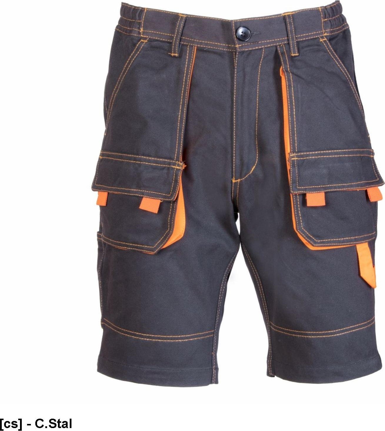 Polstar ASKS - BRIXTON SPARK SPODNIE KRÓTKIE 100% BAWEŁNA, BAWEŁNA (100%), 300G/M2, - C.Stal 56