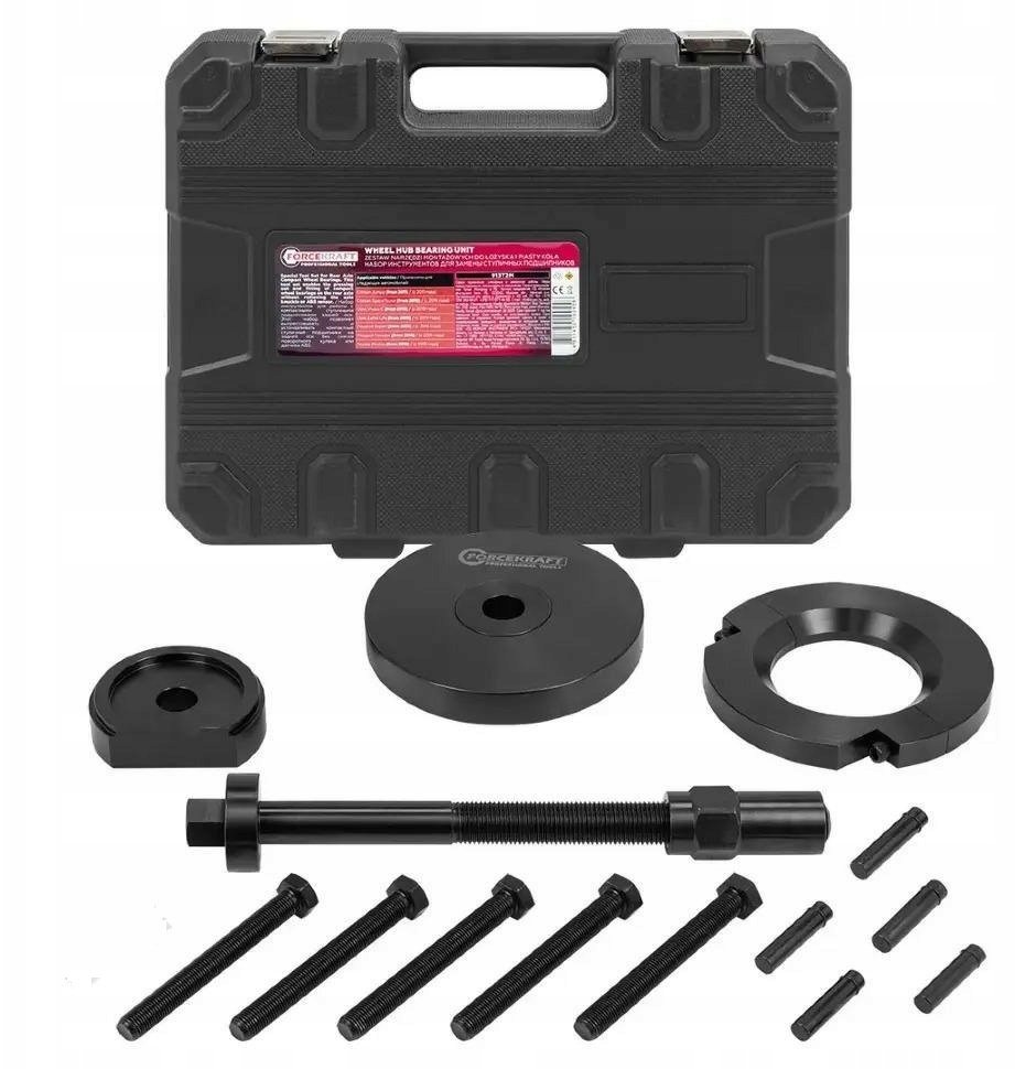 Zestaw narzędzi do wymiany łożysk, ściągacz łożysk piasty koła 28el. (Citroen, Opel, Peugeot, Toyota)