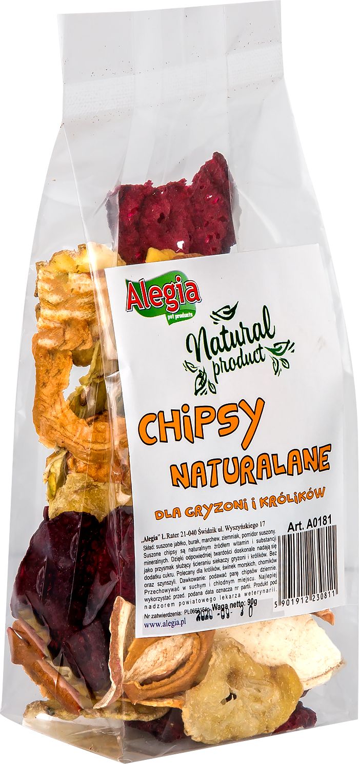 Alegia Chipsy naturalne dla gryzoni 90g (83125)