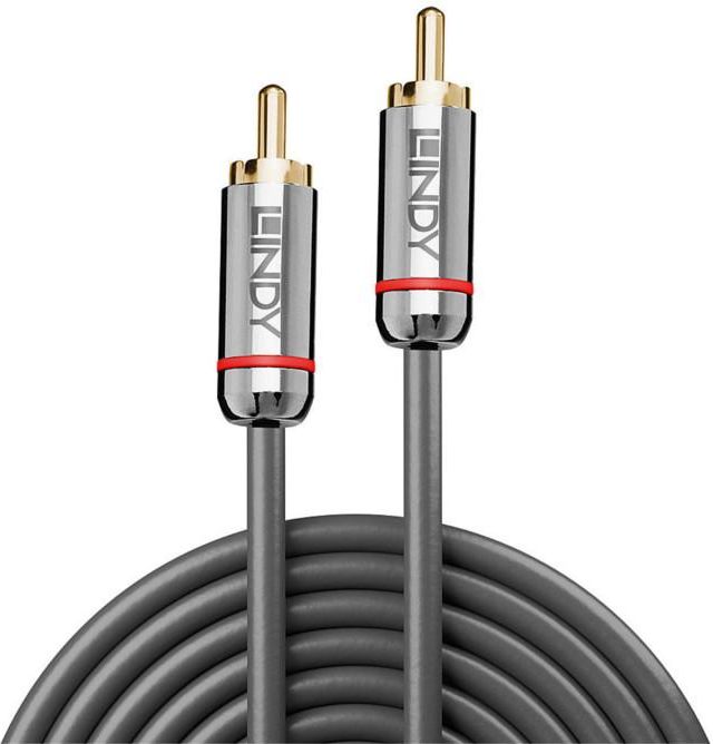 Kabel Lindy RCA (Cinch) - RCA (Cinch) 2m srebrny (35340)
