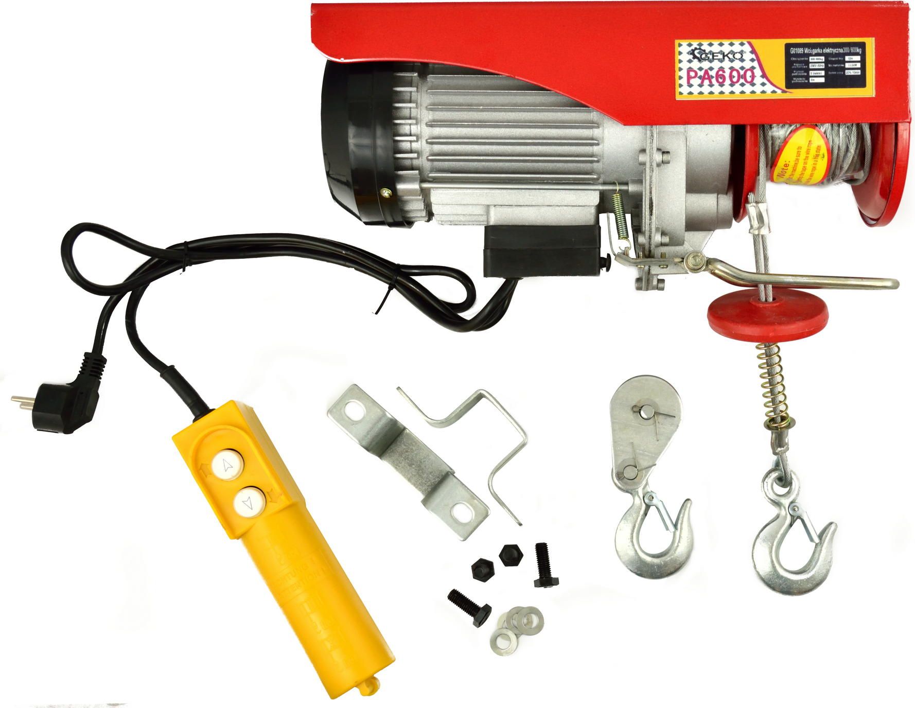 Geko Wciągarka elektryczna 300/600kg (1)