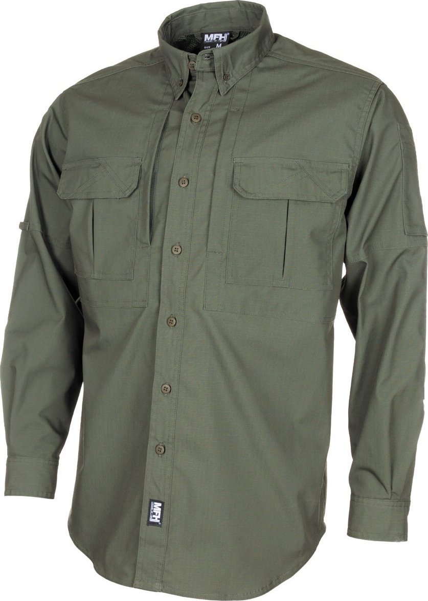 Fox TAKTYCZNA KOSZULA MFH POWLEKANA TEFLONEM OLIWKOWA XXL