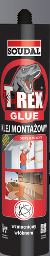 Soudal Klej montażowy T-REX 380g super mocny
