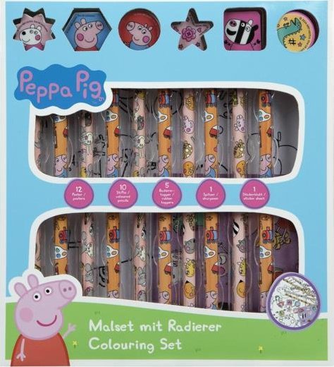 Undercover Zestaw do Kolorowania z Naklejkami, 29el. Świnka