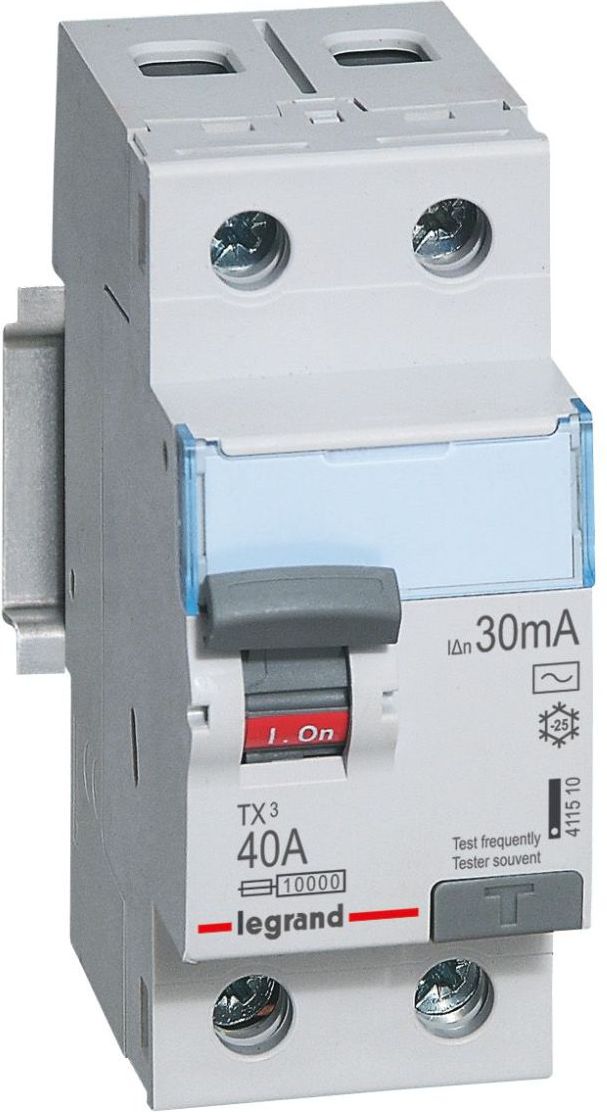 Legrand Wyłącznik różnicowoprądowy 2P 40A 0,03A typ AC P302 (411510)