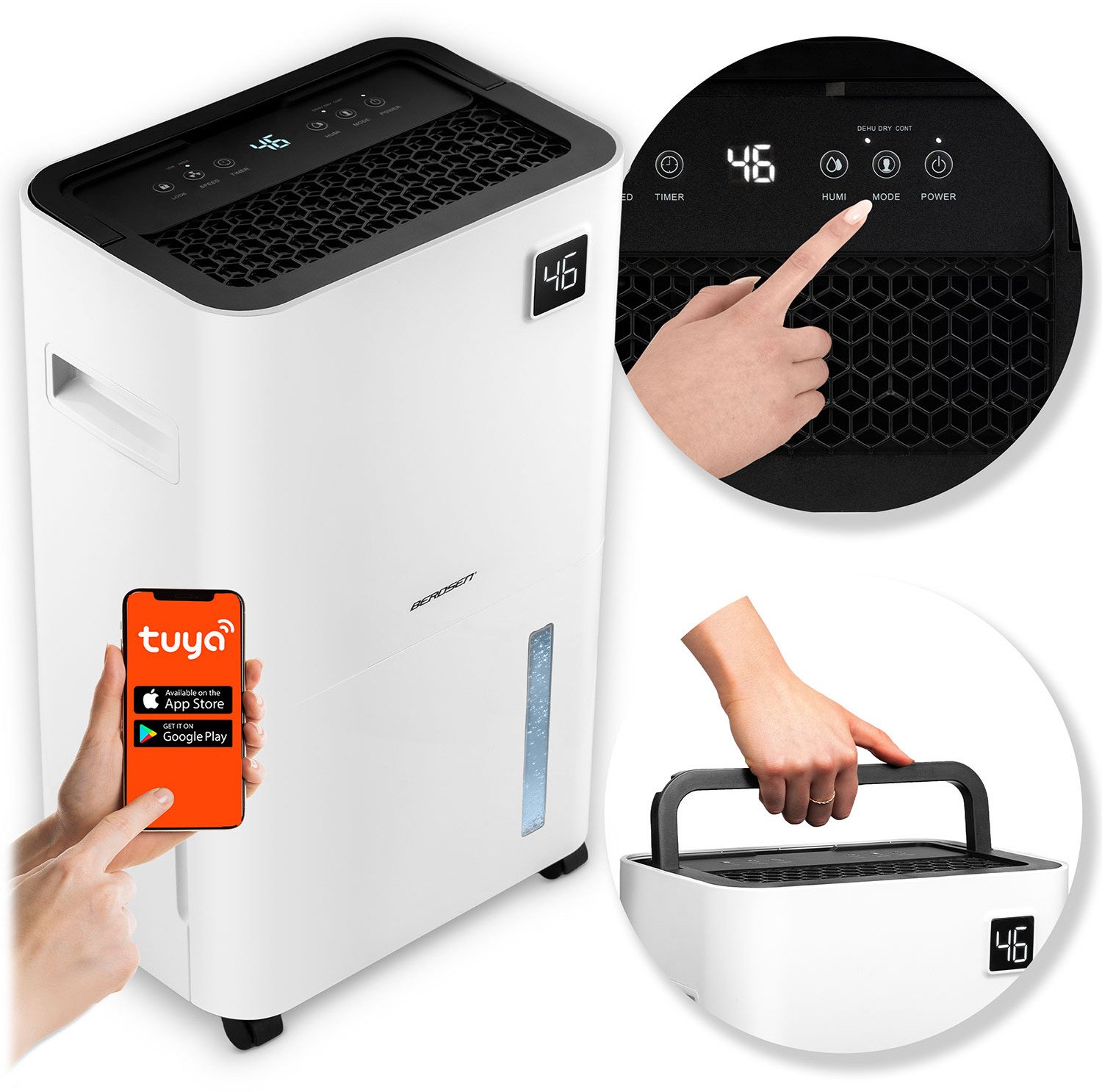 Osuszacz powietrza kompresorowy - pochłaniacz wilgoci Berdsen BD-534 biały