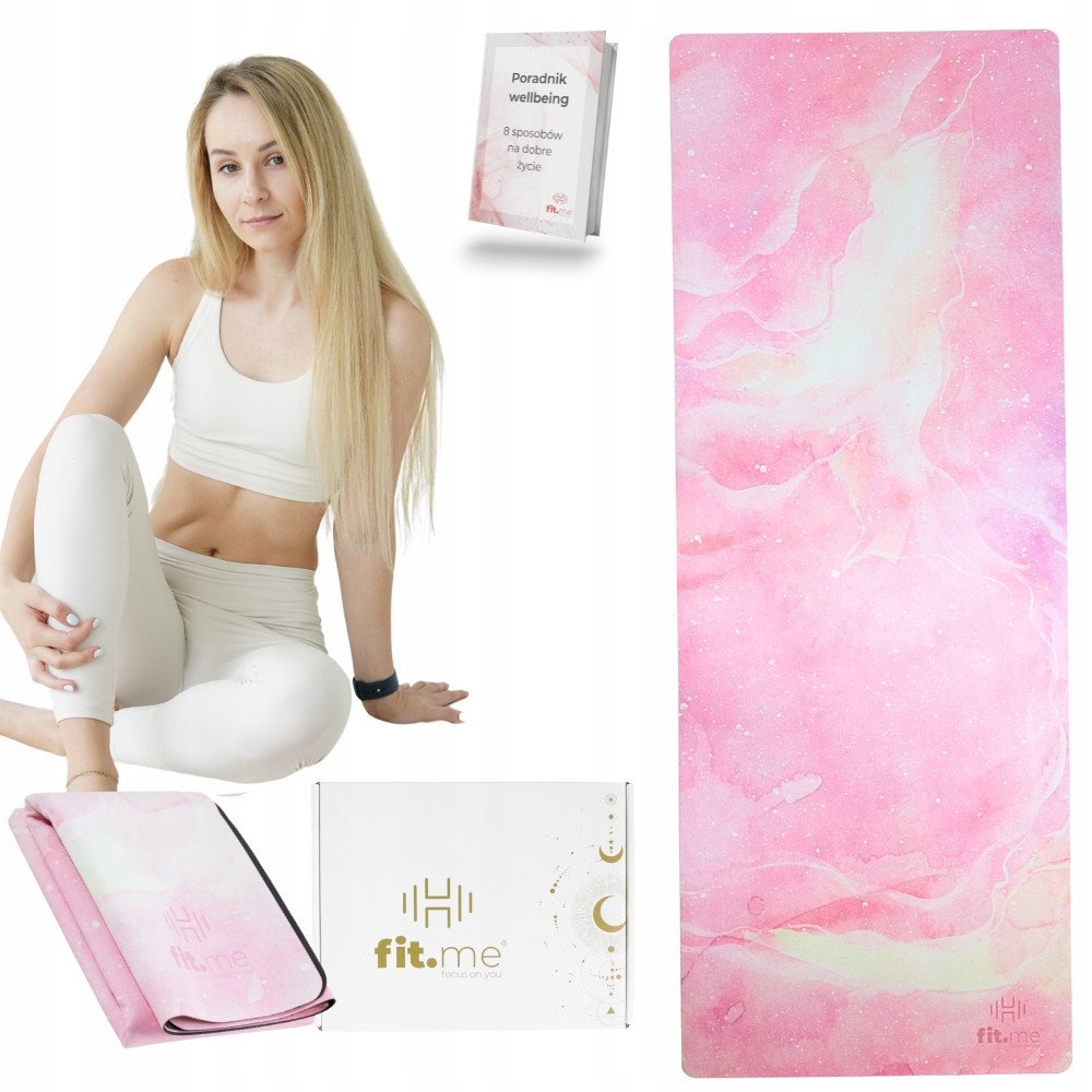 Składana Mata Premium do Jogi z Zamszu 1,5 mm