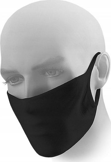 Maska ochronna wielorazowa Antywirusowa Dwuwarstwowa Czarna 1 szt.