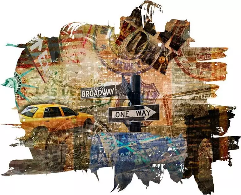 DecoNest Fototapeta - New York collage - 300X231