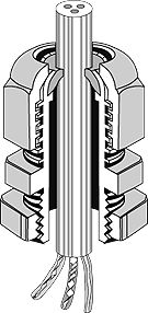 Hensel Dławnica skręcana M 25 IP 67 960oC czarna RAL 9005 ASS 25 36000196 - 36000196