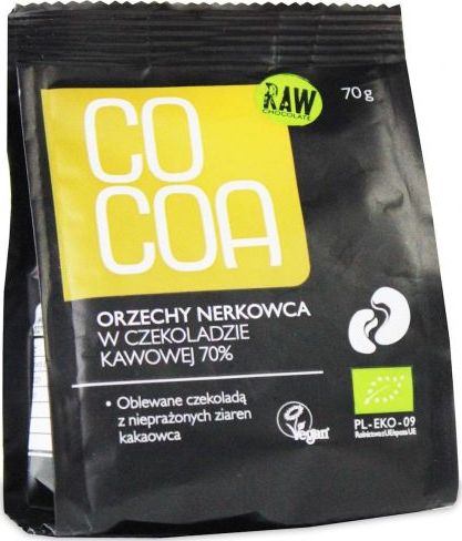 Cocoa ORZECHY NERKOWCA W CZEKOLADZIE KAWOWEJ BIO* 70 g - COCOA