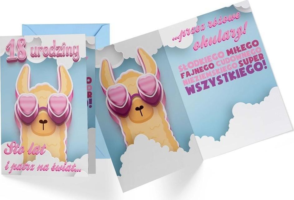 KUKARTKA Karnet B6 PR-396 Urodziny 18