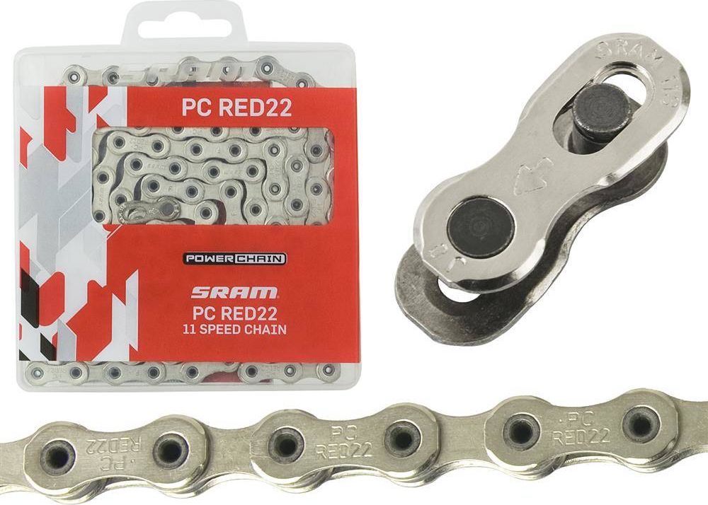 Sram Łańcuch Sram PC Red22 Hollow Pin, 114 ogniw 11rz, spinka PowerLock
