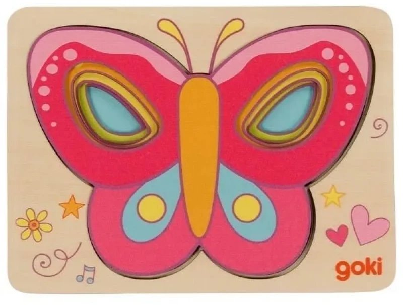 Puzzle warstwowe Motyl