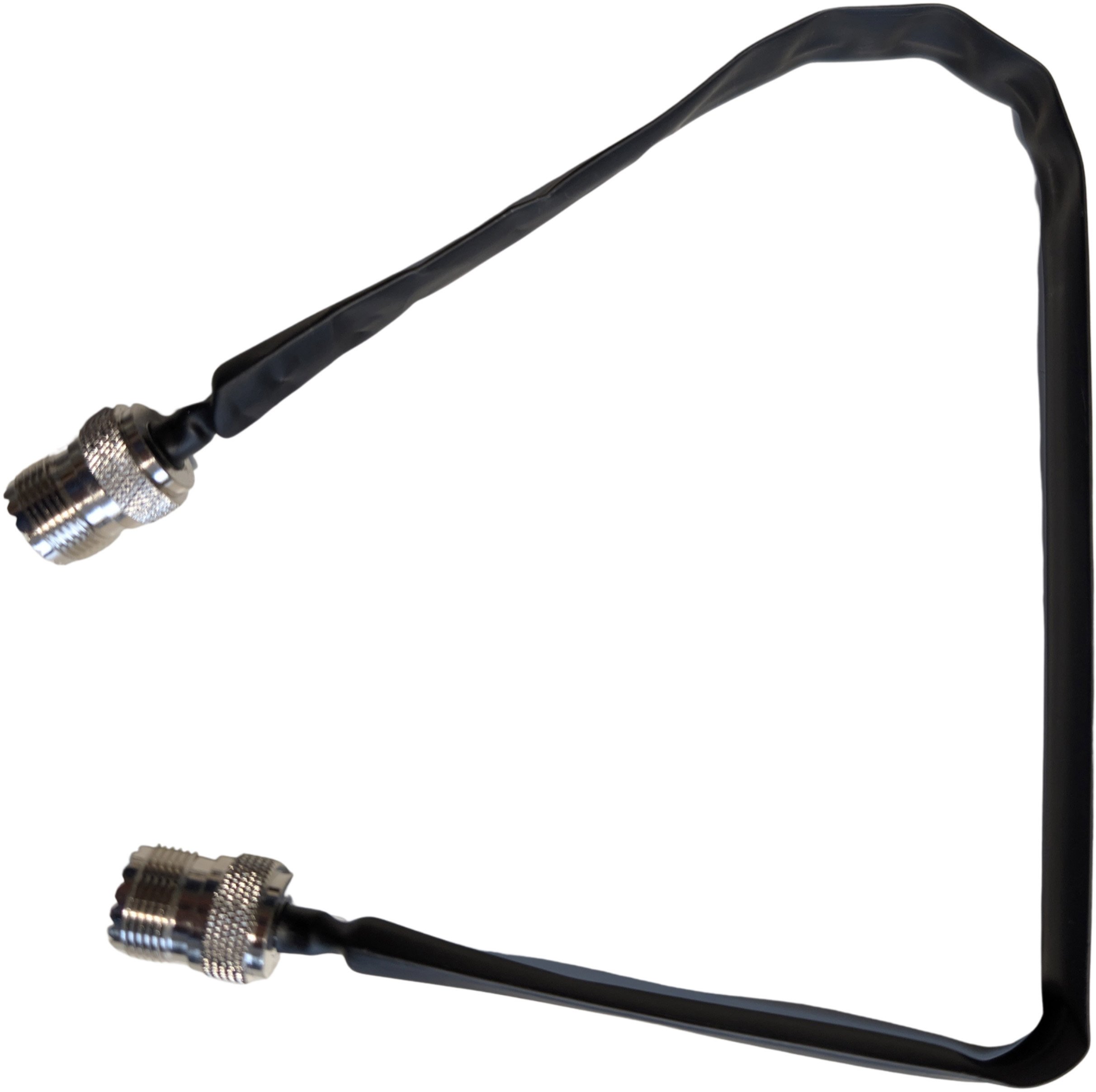 Przepust okienny 40cm do anten CB, KF, VHF, UHF - 50 Ohm, 2x gniazdo UHF / SO-239 (bez wiercenia otworów)