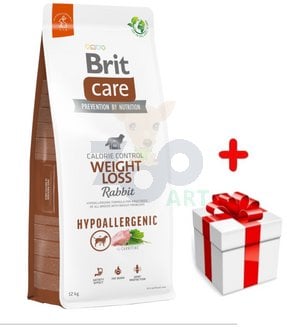 BRIT CARE Dog Hypoallergenic Weight Loss Rabbit 12kg + niespodzianka dla psa GRATIS!
