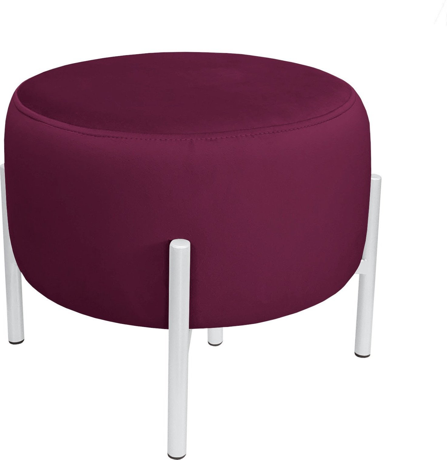 Atos Pufa OLA LOFT ławka podnóżek metal biała MG02