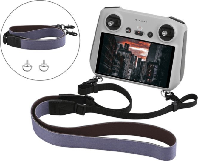 BRDRC UCHWYT SMYCZ DO KONTROLERA DJI RC - MINI 3 PRO - GRANATOWA