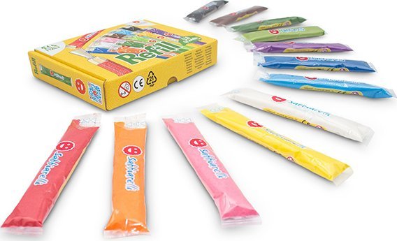 Sabbiarelli Zestaw 12 saszetek z piaskiem do kolorowania 3l+ SABBIARELLI