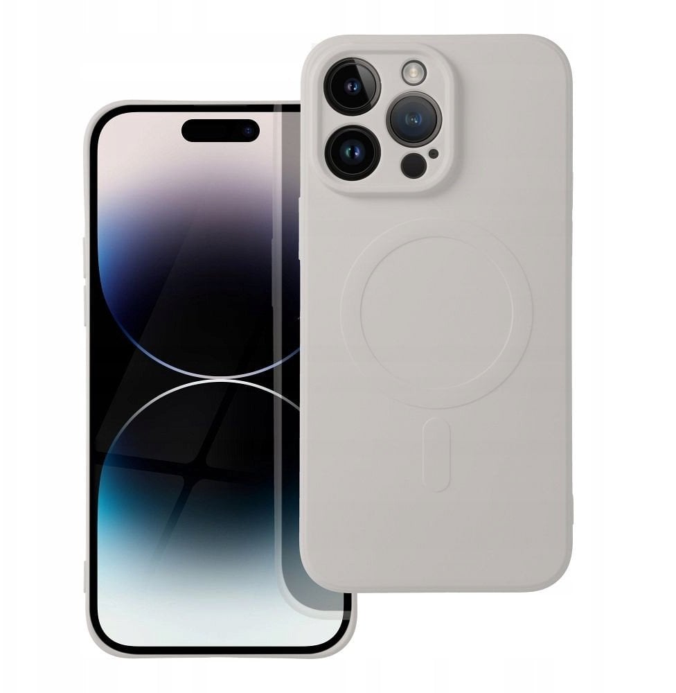 Futerał SILICONE MAG COVER kompatybilny z MagSafe do SAMSUNG S25 Ultra tytanowy szary