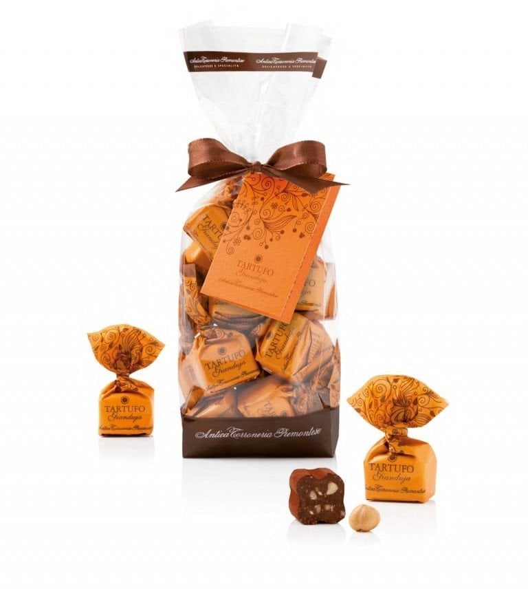 Antica Torroneria Piemontese Czekoladowe trufle Pozdrowienia GIANDUJA 160 g