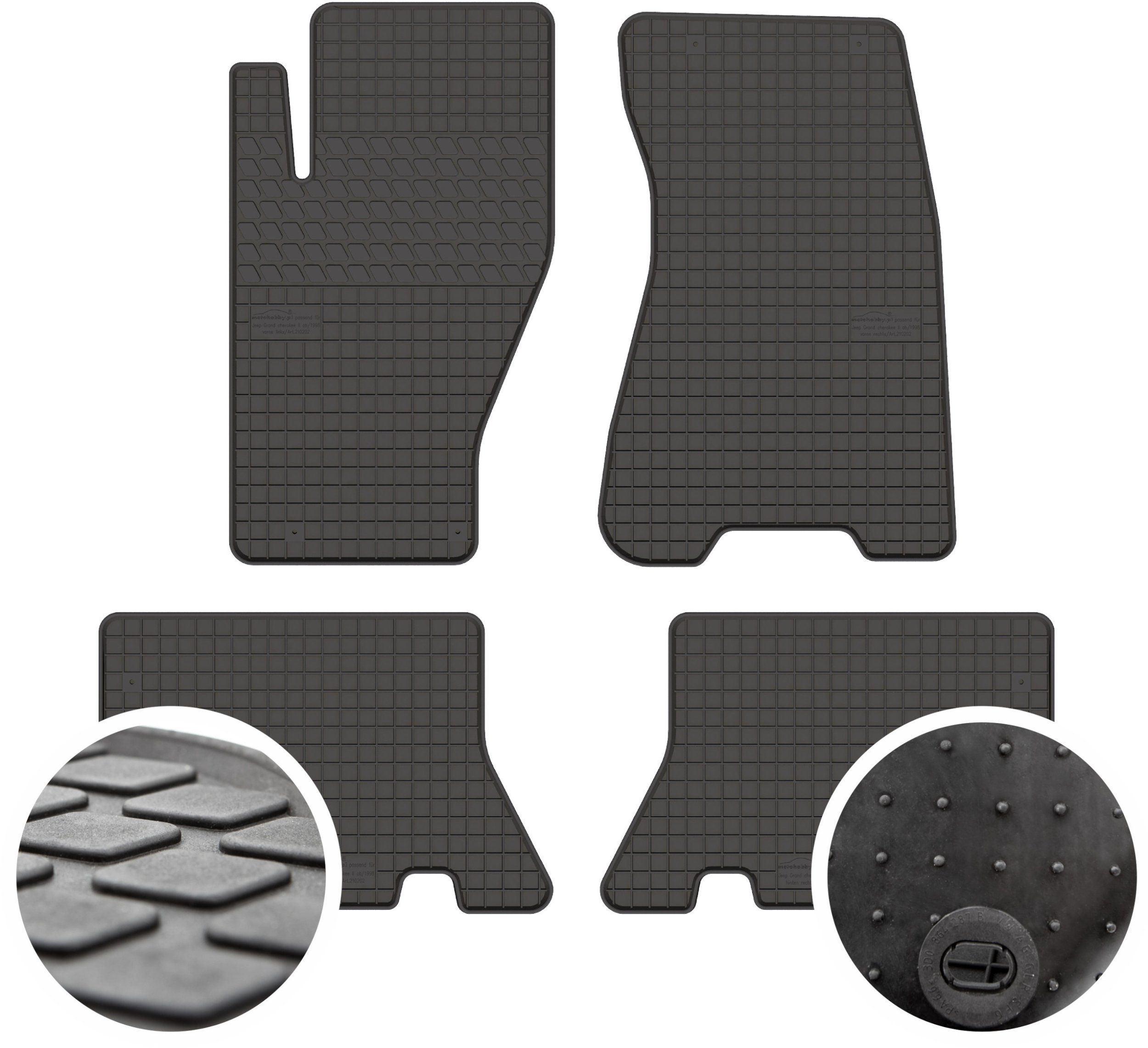 Dywaniki gumowe do Jeep Grand Cherokee WJ