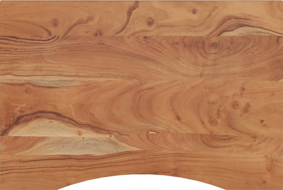 Blat biurka, 90x60x2,5 cm, prostokątny, lite drewno akacjowe