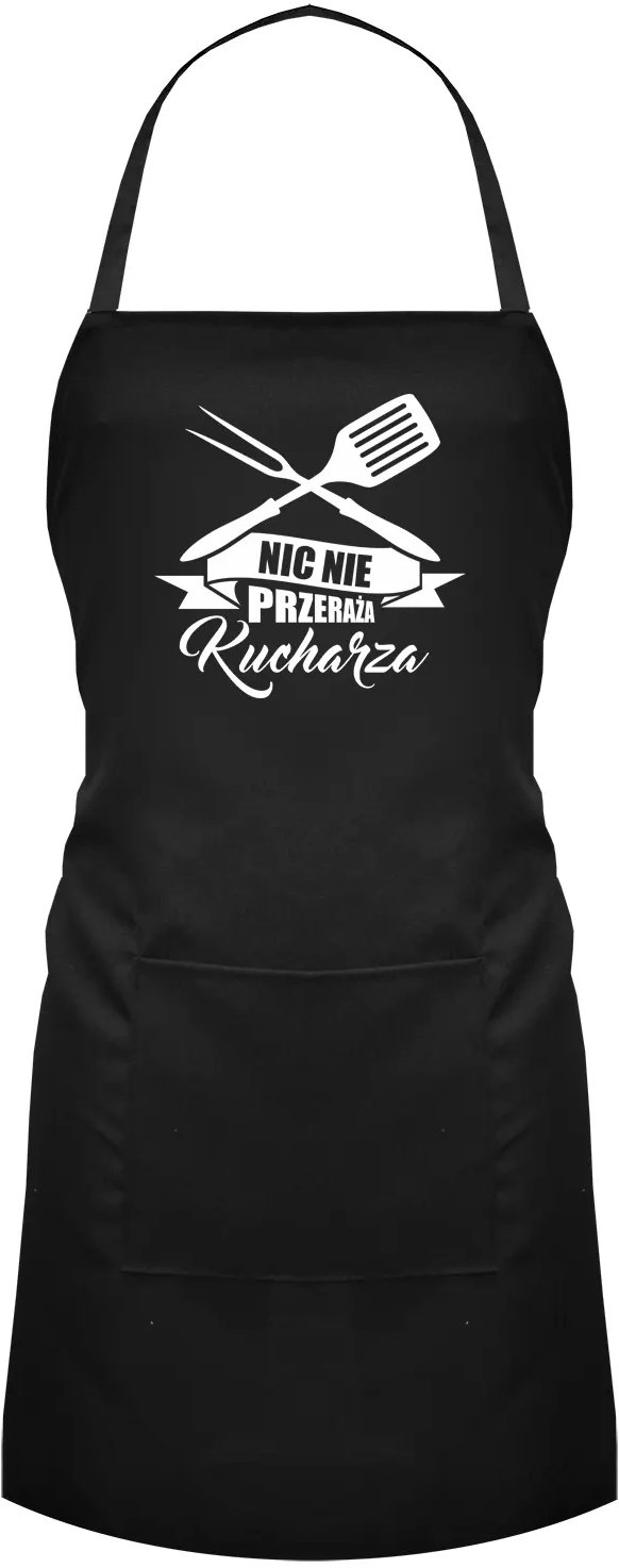 Nic nie przeraża kucharza - fartuch z nadrukiem