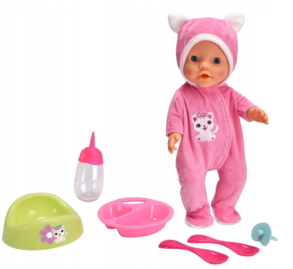 New Born Baby Bobas kocia piżamka+akces 503-0519