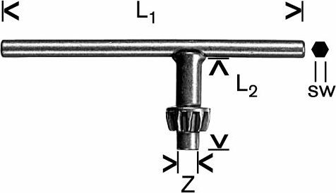 Bosch BOSCH KLUCZ DO ZĘBATYCH UCHWYTÓW WIERTARSKICH G B1607950028 - 1607950028