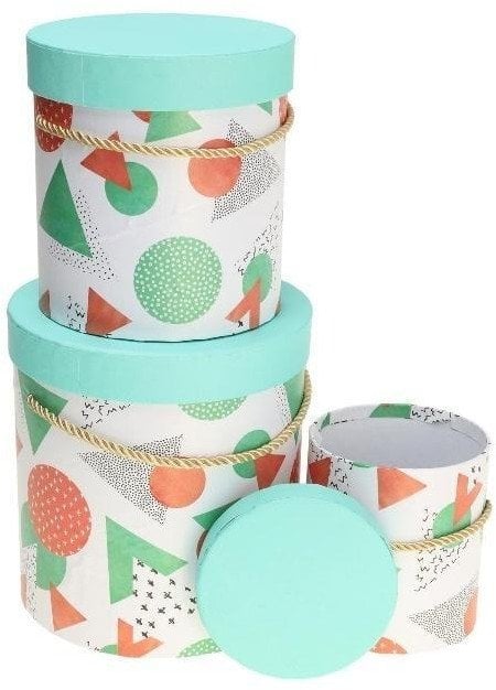 Pudełko Flower Box 3szt zielony ROZETTE