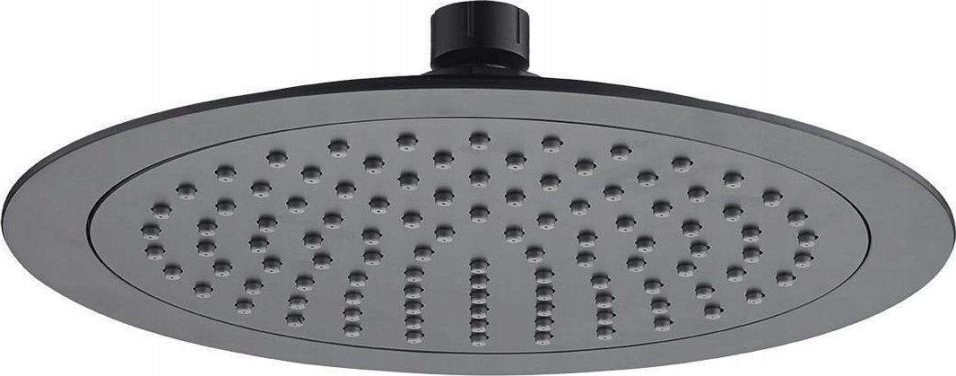 Bateria prysznicowa Kuchinox Deszczownica górna czasza prysznicowa 24 cm uniwersalna czarna okrągła