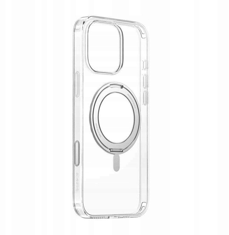 Magnetyczne etui ze stojakiem Baseus SkyRing 360° iP16 Pro (przezroczyste)