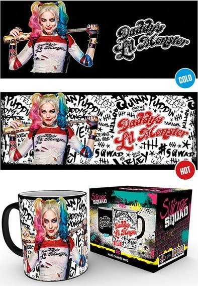 Harley Quinn Daddys Lil Monster - magiczny kubek 300 ml