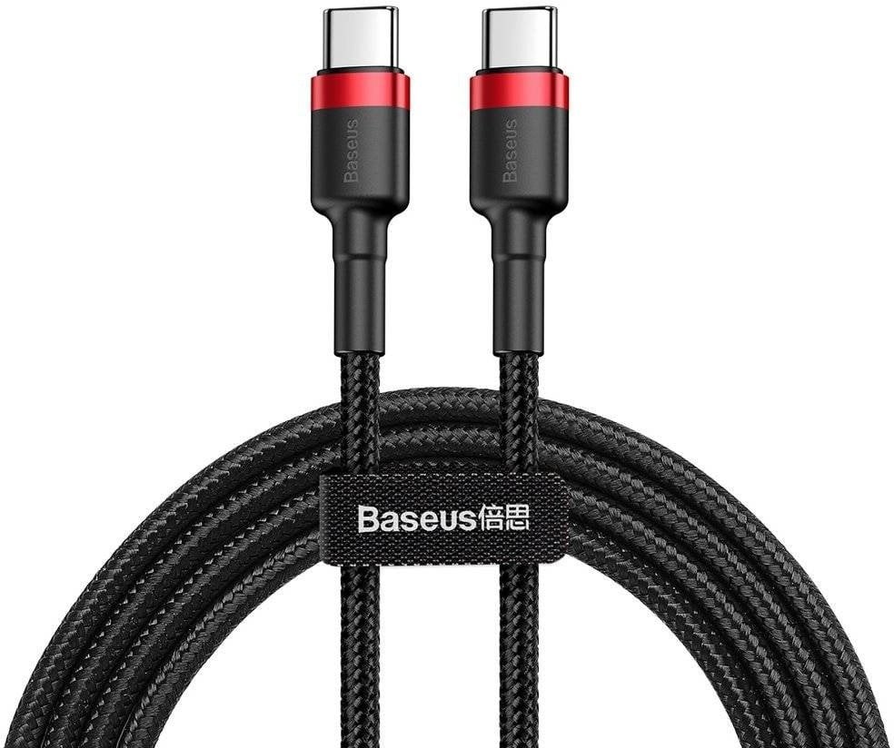 Kabel USB Baseus USB-C - USB-C 1 m Czarny (6953156285217)