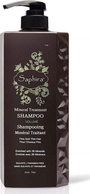 Aussie Saphira Mineral Treatment Volume Šampūnas apimties suteikiantis šampūnas plaukams, 1000 ml