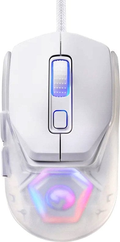 Mysz Marvo Marvo Mysz FIT LITE G1, 12000DPI, optyczna, 7kl., przewodowa USB, biała, do gry, podświetlenie RGB
