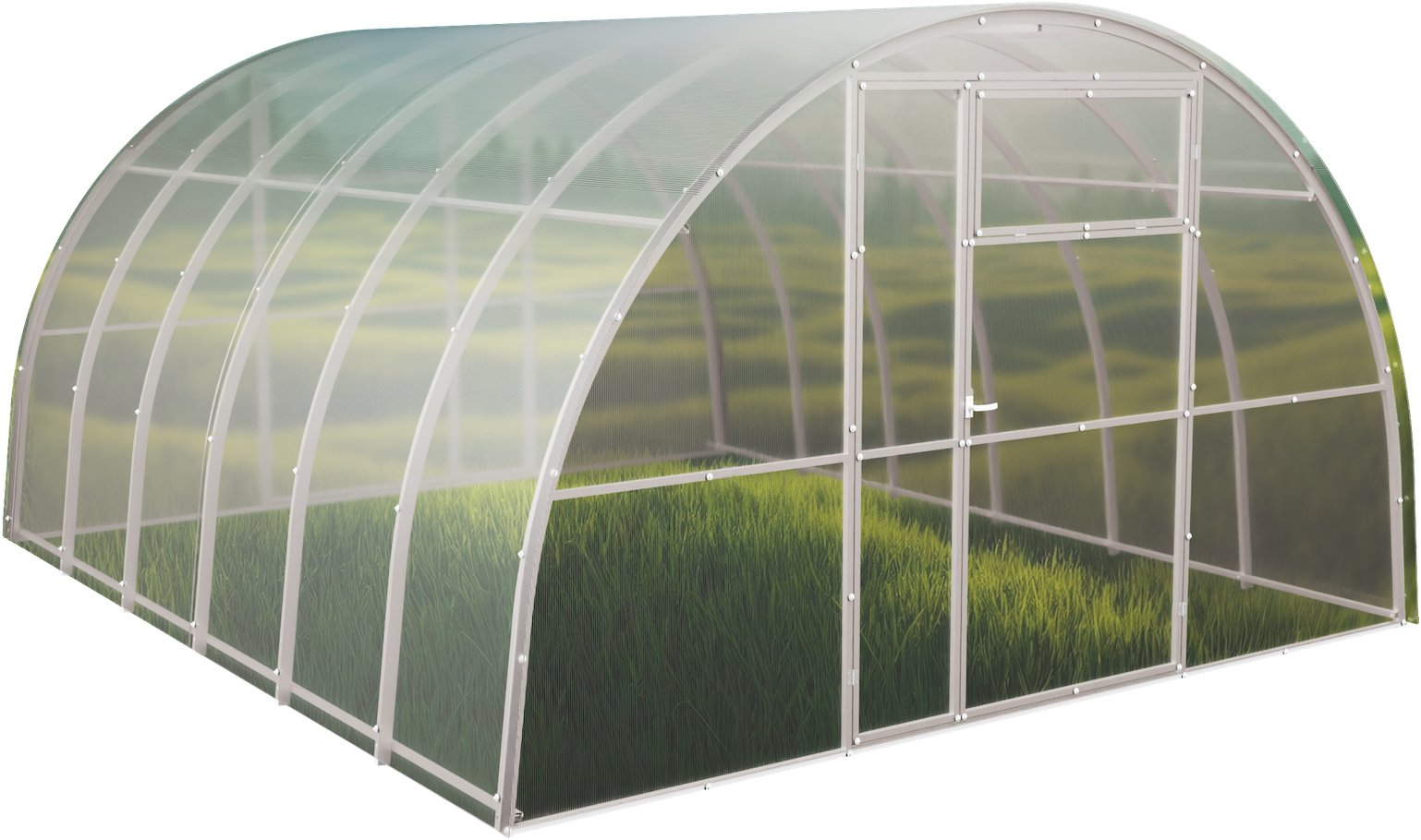 Szklarnia z poliwęglanu Tunel ogrodowy 3,5x4 m profile 20x40 poliwęglan 8mm