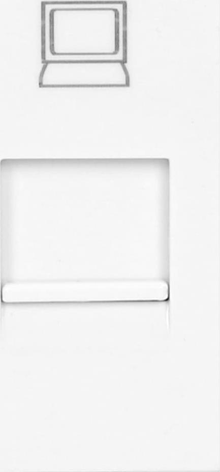 Orno NOEN RJ45, gniazdo modułowe 22,5x45mm RJ45 cat 5e, białe