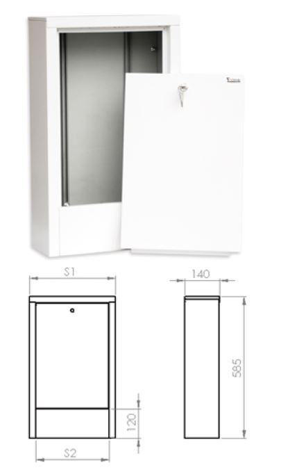 SiGMA-Li Szafka nadtynkowa 8 sekcji - SZN-3
