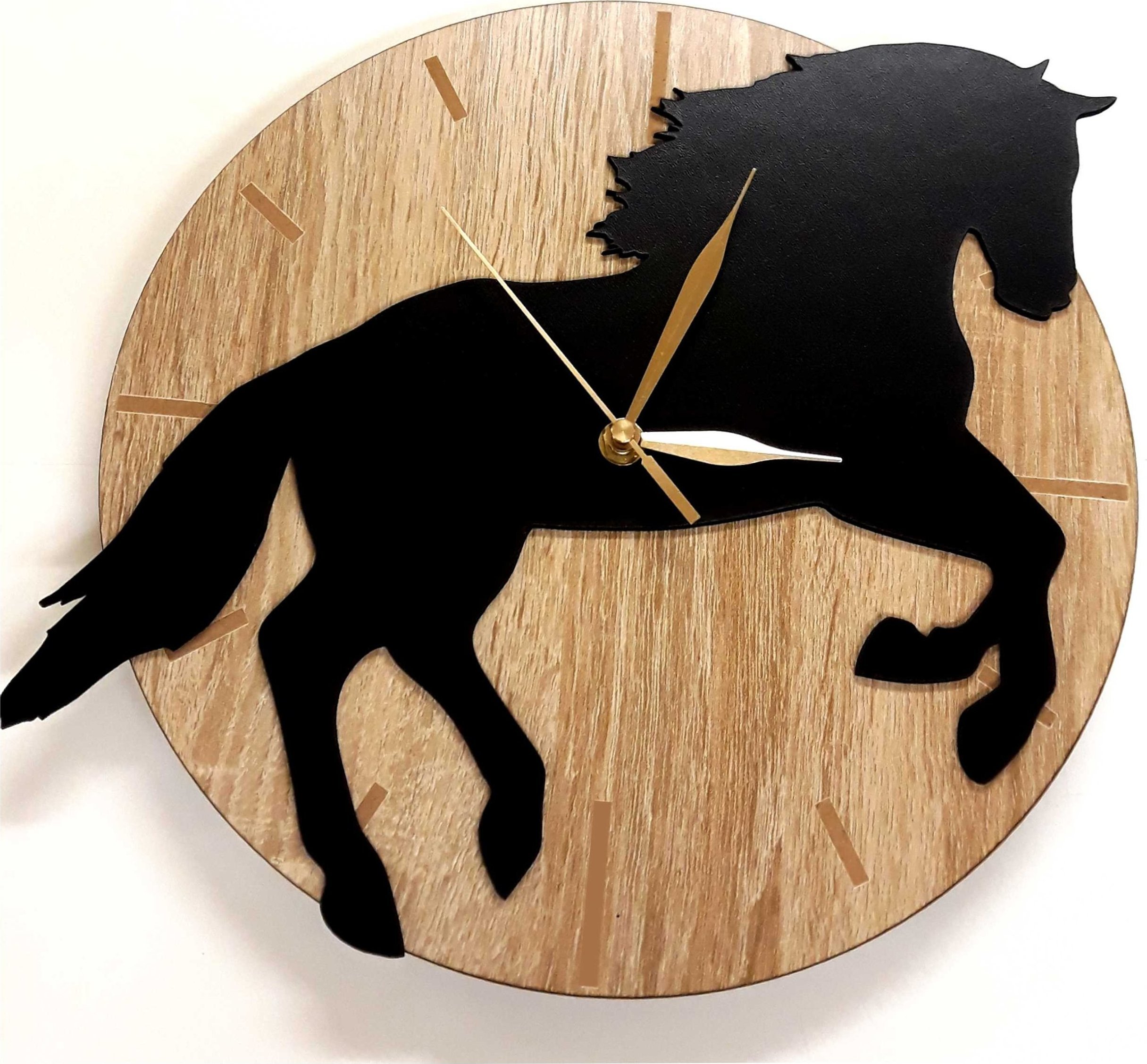 naSciane Zegar ścienny Koń 3D konik na prezent do salonu