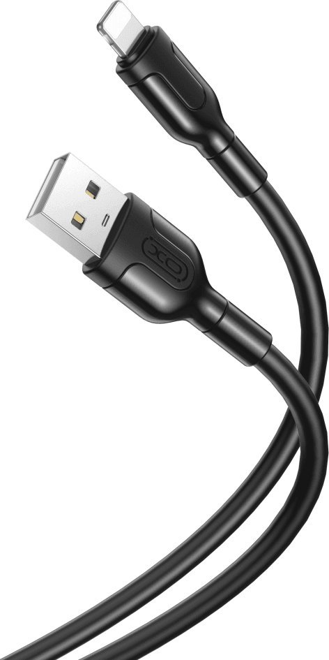 Kabel USB XO Lightning - 1 m Czarny (GSM117356)