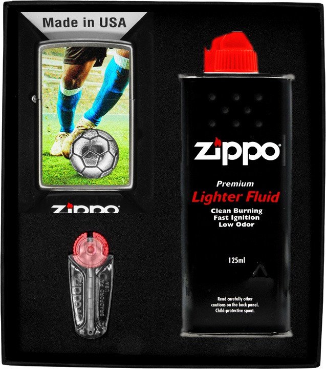 Zestaw ZIPPO Zapalniczka SOCCER PLAYER Prezentowy No1